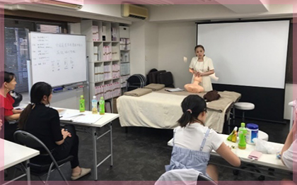 アジア講座風景 スキンケア講座
