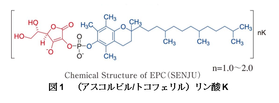 （アスコルビル/トコフェリル）リン酸Kの成分図
