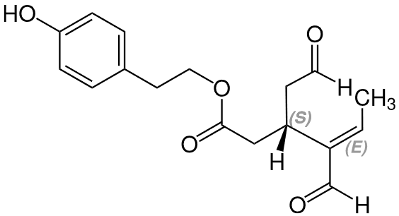エクストラヴァージンオリーブオイルから抽出された天然有機化合物オレオカンタールの構図