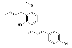 アシタバに含まれるカルコンの４－ヒドロキシデリシン